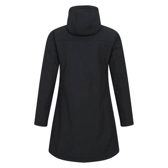 Mountain Warehouse Womens/Ladies Fern Longline Soft Shell Jacket / Black - Picture 2 of 4